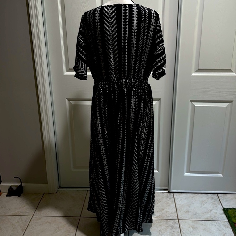 Bloomchic Midi Dress XL Black And White Lightweight Pockets - Picture 4 of 7